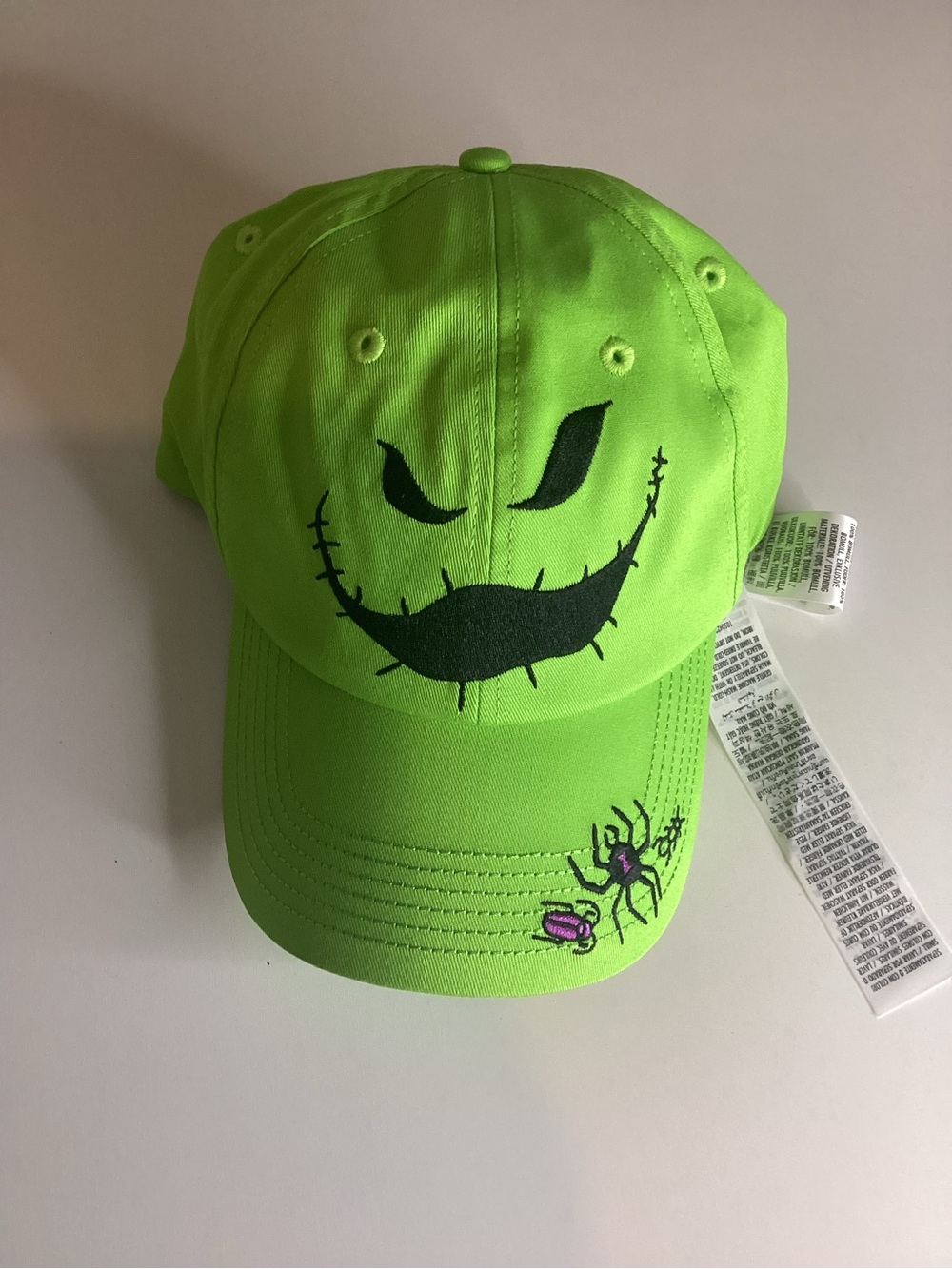NWT Disney Parks Oogie Boogie Baseball Hat,green Nightmare Before Christmas Cap